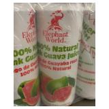 Elephant World 100% Pink Guava Juice - 12-Can Pack