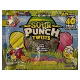 WA 3 - Sour Punch Twists - Assorted Flavors (Grape, Lemon, Fruit Punch, Blue Raspberry) - 4 Bags, 9 oz Each