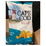 NE 2 - Cape Cod Sea Salt & Vinegar Kettle Cooked Potato Chips 5 oz - 8-Pack Box