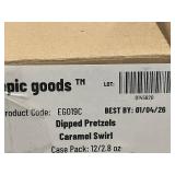 IN 3 - Epic goods Dipped Pretzels Caramel Swirl 12x2.8 oz Case Pack
