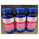 NE 1 - Meijer Wellness Cranberry & Probiotic - 60 Tablets (Lot of 3)