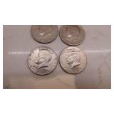 1982D, 1983D, 2-1971D, 1072D, 1994P Kenndy Half Dollars