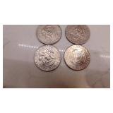 1982D, 1983D, 2-1971D, 1072D, 1994P Kenndy Half Dollars
