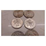 1974D, 1979D, 1972D, 1077D, 1995D, 1974 Kenndy Half Dollars