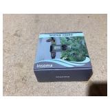 Insoma Water Timer for Garden Hose with Brass Inlet & Outlet, Hose Timer with AUTO/Manual/Rain Delay Mode, Outdoor Sprinkler Timers for Automatic Drip Irrigation System Yard Lawn Watering, 1 Outlet