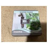 Insoma Outdoor Garden Hose Faucet Timers, Programmable Water Sprinkler Timer with Rain Delay/Manual/Automatic Drip Irrigation and Lawn Watering System for Yard, 1 Outlet