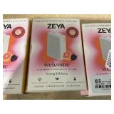 LOT OF 6 ZEYA Portable Fragrance Diffuser Starter Kits - White