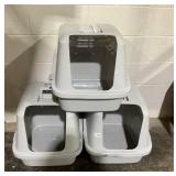 LOT OF 3 Enclosed Litter Boxes (Missing Entrance Flap)