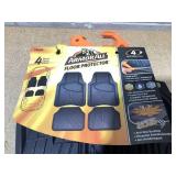 Armor All 4-Piece Black Trim-to-Fit All-Weather Floor Mats, Vehicle Make - Universal