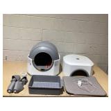 Teendow Automatic Litter Box CLB05, Litter Robot & Self-Cleaning Box (Used)