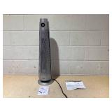 Dreo 1500W Solaris 818 Oscillating Ceramic 30" Indoor Space Heater for Home or Large Bedroom Silver: ETL Listed, 9 Settings (Missing Remote)