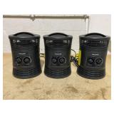 LOT OF 3 Honeywell 360 Surround Heat Fan Forced Technology