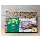 Boots & Barkley Wire 2 Door Collapsible Dog Crate - L - Black Dimensions: 36" (L), 25" (H) x 23" (W), Breed size: Large (51-75 Pounds)