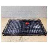 Boots & Barkley Wire 2 Door Collapsible Dog Crate - L - Black Dimensions: 36" (L), 25" (H) x 23" (W), Breed size: Large (51-75 Pounds)