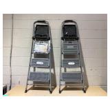 LOT OF 2 Cosco 3 Step Folding Step Stools