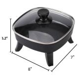 I-Keukenn 7" Electric Skillet with Lid