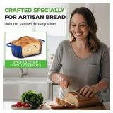 NutriChef 10" Enameled Cast Iron Bread Pan with Lid