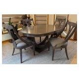 K - BDM+ Furniture Stylish Oval Dining Table with 4 Chairs