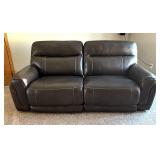 UBR - Luxurious Brown Leather Recliner Sofa