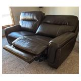 UBR - Luxurious Brown Leather Recliner Sofa