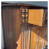 DR - Antique Jacobean Style Sideboard Buffet