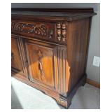 DR - Antique Jacobean Style Sideboard Buffet