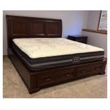 LL - Aspen Home King Bed with Footboard Drawers