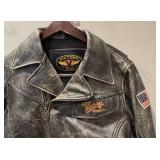 MR - Victory Motorcycles Leather Jacket - Vintage Distressed
