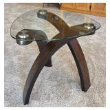 LR - Allure Pie-Shaped End Table