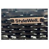 O - Pair of StyleWell Woven Patio Chairs