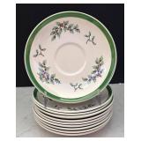 LR - Spode Christmas Tree Plates & Saucers