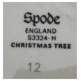 LR - Spode Christmas Tree Plates & Saucers