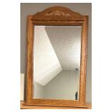 UBR - Vintage Oak Wall Mirror