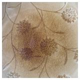 DR - Pier 1 Platter with Stand - Ceramic Floral Relief