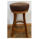 LL - Wood Bar Stool Pair