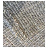 LR - Pottery Barn Rug - Gray Textured Weave