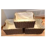 MR - Trio of Woven Storage Bins
