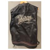 MR - Victory Motorcycles Leather Vest - XL
