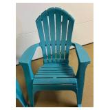 G - Two Adirondack Chairs - Turquoise