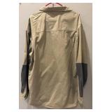 MR - Columbia Sportsman Shirt XXL - Khaki Cotton with Dark Shoulder Patches