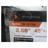 Wolverine Skid Steer Screening Bucket 72"