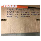 TOYOTA FRAM AIR FILTERS