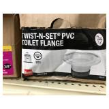 TWIST N SET PVC TOILET FLANGE