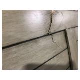 WOOD HEADBOARD, DAMAGED