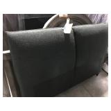 DARK GREY HEADBOARD AND FOOTBOARD