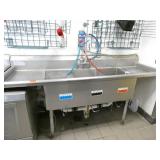 Stainless 3 Well sink