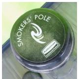 Smokers pole, coat hanger and display stand