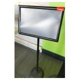 Smokers pole, coat hanger and display stand