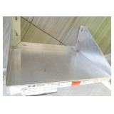 Two stainless wall shelves