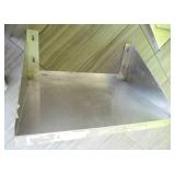 Two stainless wall shelves